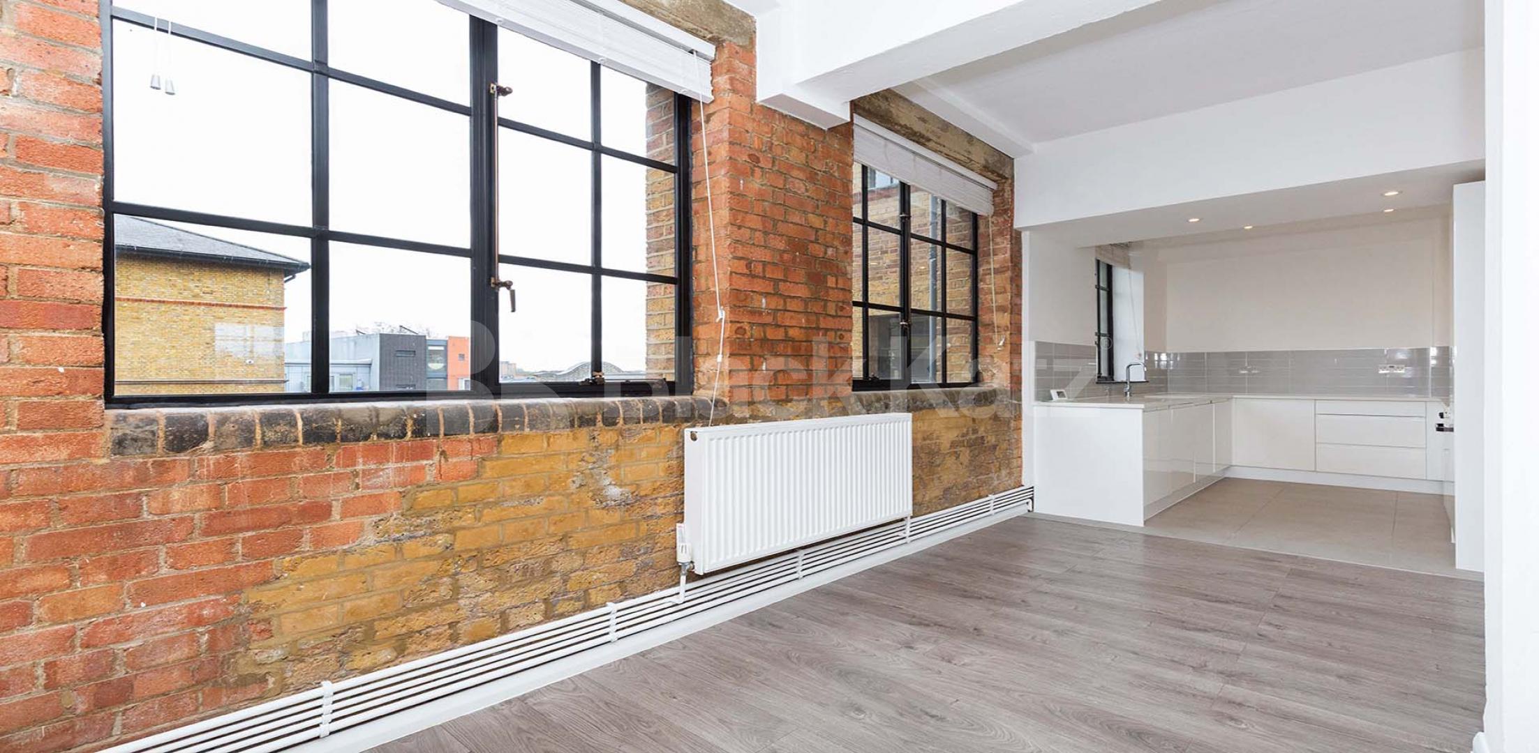 			STUNNING 2 BEDROOM WAREHOUSE APARTMENT, 2 Bedroom, 1 bath, 1 reception Flat			 SPRINGFIELD HOUSE LOFTS-TYSSEN STREET, DALSTON-HAGGERSTON-SHOREDITCH